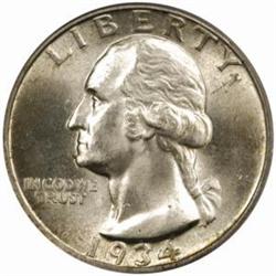 1934-D 25C. FS-403 Heavy Motto MS64 (PCGS) CAC