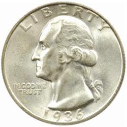 1936-D Washington Quarter MS-66 (PCGS)