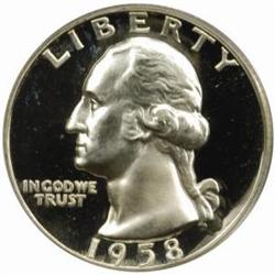 1958 Washington Quarter PR67 Deep Cameo (PCGS)