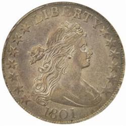1801 Draped Bust 50C. O-101 Rarity-3 EF45 (NGC)