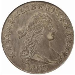 1803 Drape Bust 50C. O-101 Ra-3 Large 3 AU50 PCGS