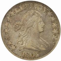 1805 Draped Bust 50C. O-112 Rarity-2 AU53 (NGC)