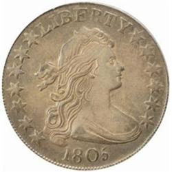 1805 Draped Bust 50C. O-111 Rarity-2 EF-40 (PCGS)