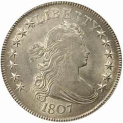 1807 Draped Bust 50C. O-108 Rarity-3 AU58 (NGC)