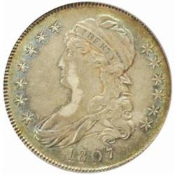 1807 Capped Bust 50C. Small Stars AU50 (PCGS) CAC