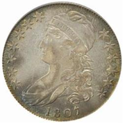 1807 Cap Bust 50C. Large Stars, 50/20 EF40 (PCGS)