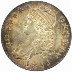 1811 Cap Bust 50C. O-110 R-1. Sm 8. MS63 (PCGS)