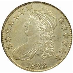 1823 Capped Bust 50C. O-108 Rarity-2 AU53 (NGC)