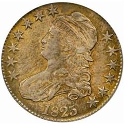 1825 Cap Bust 5C.-115 Rarity-3 AU58 (PCGS) CAC
