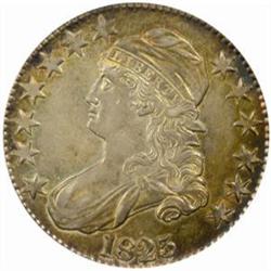 1825 Capped Bust 50C. O-112 Rarity-3 AU-58 (PCGS)