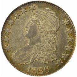 1826 Capped Bust 50C. O-110 Rarity-2 AU-55 (PCGS)