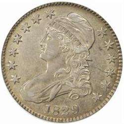 1829 Capped Bust 50C. O-117 Rarity-2 AU55 (NGC)