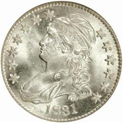 1831 Capped Bust 50C. O-109 Rarity-1 MS65 (NGC)