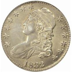 1832 Cap Bust 50C. Small Letters AU-55 (NGC)