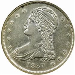 1837 Reeded Edge 50C. AU-55 (NGC)