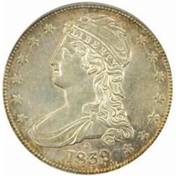1839-O Reeded Edge 50C. AU-58 (PCGS)
