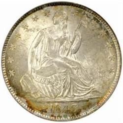 1843-O Seated Liberty 50C. WB-101 MS-63 (PCGS)