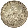 Image 2 : 1858 Seated Lib 50C. Tail Hub Variety I MS-62 NGC