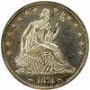 Image 1 : 1874 Seated Liberty 50C. Arrows PR64Cam (NGC)