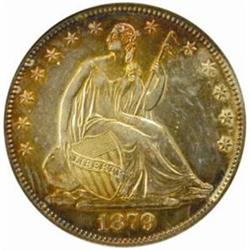 1879 Seated Liberty 50C. MS-63 (ANACS)