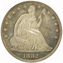 1882 Seated Liberty 50C. PR63 (PCGS) OGH