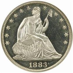 1883 Seated Liberty 50C. PR66 Ultra Cam (NGC)