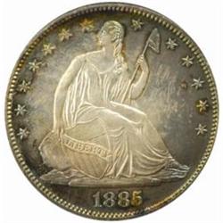 1885 Seated Liberty 50C. PR63 (PCGS) OGH