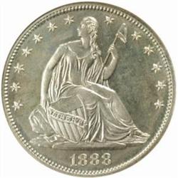 1888 Seated Liberty 50C. PR66 (NGC)