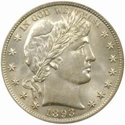 1893 Barber 50C. MS-64 (PCGS)