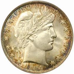 1894 Barber 50C. MS-66 (PCGS)