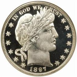 1897 Barber 50C. PR69 Ultra Cameo (NGC)