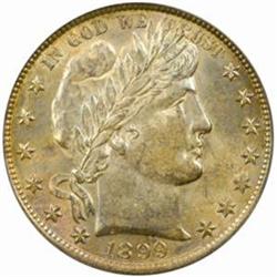 1899 Barber 50C. MS-63 (PCGS) CAC
