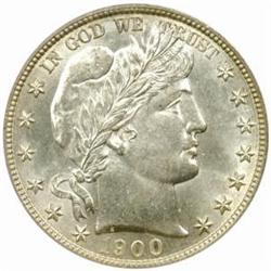 1900-S Barber 50C. MS-64 (PCGS)