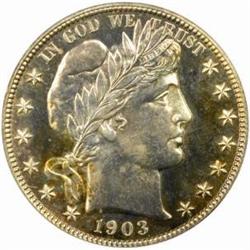 1903 Barber 50C. PR64 (PCGS)