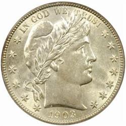 1903 Barber 50C. MS-64 (PCGS)
