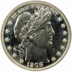 1908 Barber 50C. PR67 Cameo (NGC) CAC