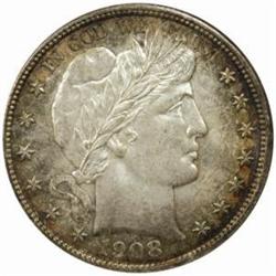 1908-D Barber 50C. MS-65 (NGC)
