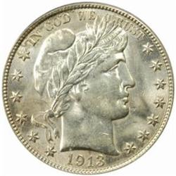 1913 Barber 50C. MS-63 (PCGS)