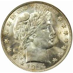 1914 Barber 50C. MS-64 (PCGS)