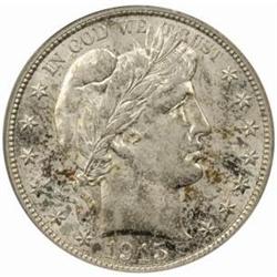 1915-D Barber 50C. MS-63 (PCGS)