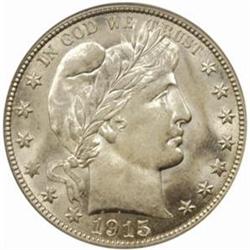 1915-D Barber 50C. MS-63 (PCGS)