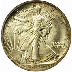 1916 Walking Liberty 50C. MS-64 (ANACS)