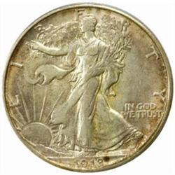 1918-S Walking Liberty 50C. MS-63 (ANACS)