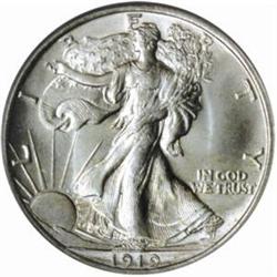 1919 Walking Liberty 50C. MS-67 (PCGS)
