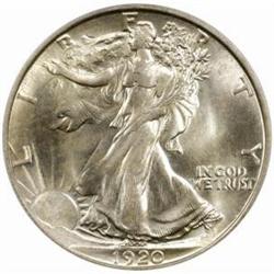 1920-S Walking Liberty 50C. MS-66 (PCGS)
