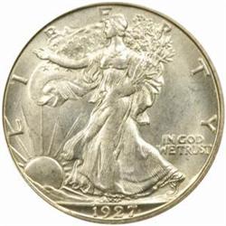 1927-S Walking Liberty 50C. MS-64 (PCGS)
