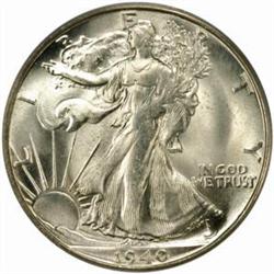 1940-S Walking Liberty 50C. MS65 PCGS. OGH