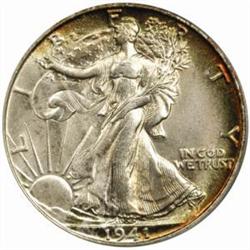 1941-S Walking Liberty 50C. MS65 PCGS. CAC