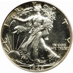1942 Walking Liberty 50C. PR66 (PCGS) CAC