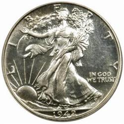 1942 Walking Liberty 50C. PR64 (PCGS) OGH